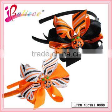 2014 Crazy Hot Sale Wholesale Holiday Hair Accessories Ribbon Bow Halloween Headband (TK1-0900-1) photo-2