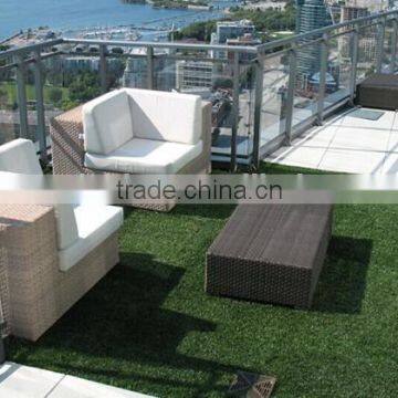 cheap pp decrotive artificial grass carpet for hotel roof