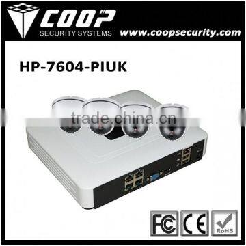 Onvif Linux Embeded HD Real Time POE NVR 720P 4CH Dome Mini NVR System