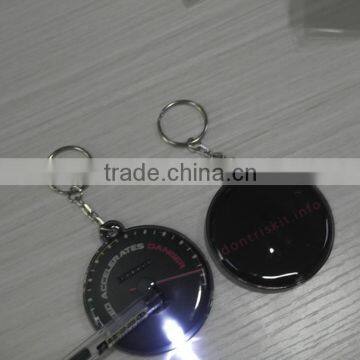 Custom squeeze useful pvc led keychain with logo