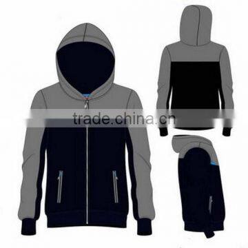 custom high quality men plain hooded sweatshirt wholesale