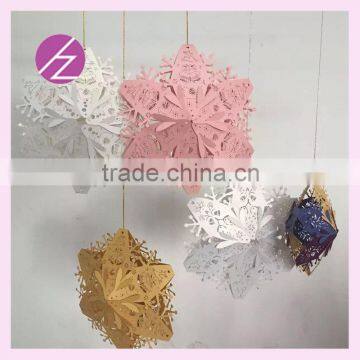 christmas decoration laser cut light star 3D design