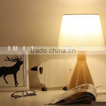 Modern Solid Wood Base Light Table Lamp Small Decorative LED Wood Table Lamp LED Wood Table Light JK-879-19 photo-2