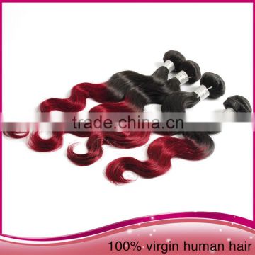 Cheap Wholesale Ombre Human Hair Extension Ombre Brazilian Human Hair Weave