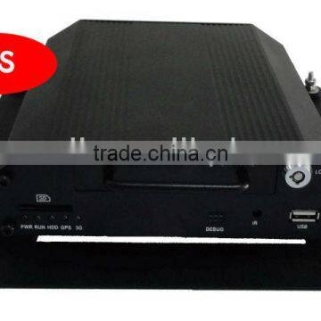 Professional 500 GB hard drive GPS Mobile DVR up to 4 cameras at D1 Resolution with H.264