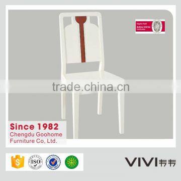 2016 latest white high quality solid diningchair for dinner