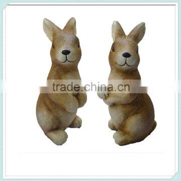 Ceramic easter rabbit figurines decorative