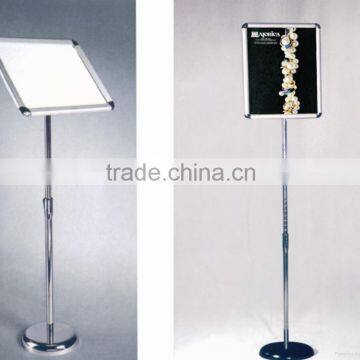 Aluminum poster stand