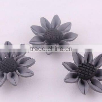 New fashion DIY Handmadesoft soft polymer flower beads!wholesale polymer clay flower beads in bulk!!