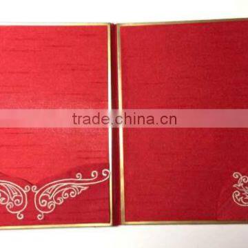 Red Silk Embroidered Folio photo-2