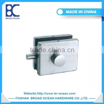 interior design Aluminum frameless glass door lock patch fittings (V-529)