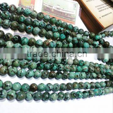 Precious Stone African Turquoise Round Beads 4-12mm Natural Gemstone Loose Beads for Necklace Making photo-3