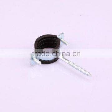 Screw nail with rubber clamp