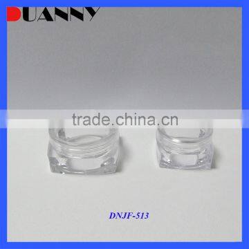 5g Square Cosmetic PS Jar Packaging,5g Square PS Jar