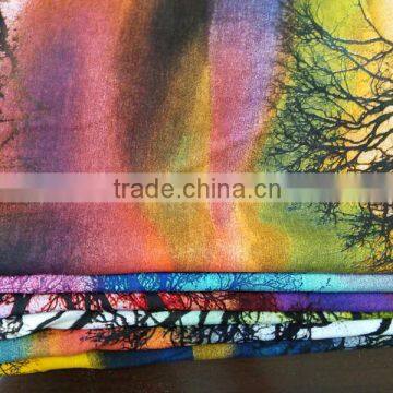Digital Tropical Print Viscos Rayon Fabric at Factory Price