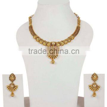 Indian Traditional Fashion Amazing Kundan Stone Polki Necklaces