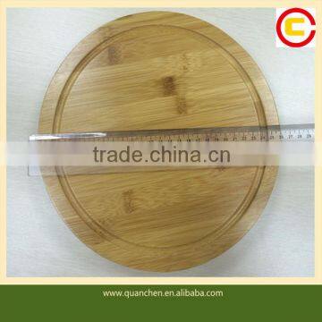 High quality round bamboo cheese board with cheese knives set