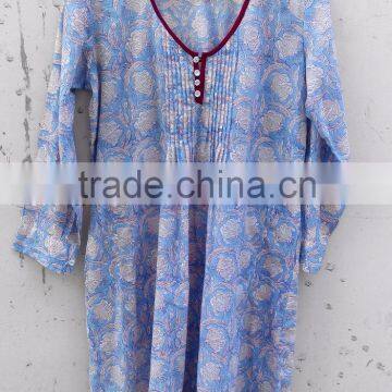 Hand Block Printed Summer Tunics