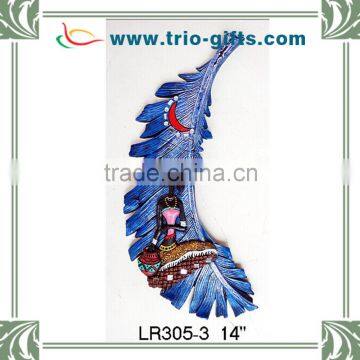 High Quality Polyresin Leaf Shape Wall Hanging