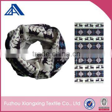 100% polyester multifunctional seamless tube scarf