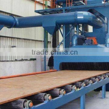 Steel Plate Painting Preparation Surface Cleaning Sand Blasting Machine