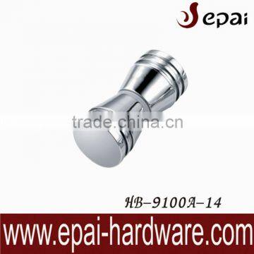 glass door knob in stainless steel for bathroom