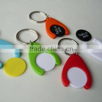 Plastic cheap and promotion shiny euro coin holder