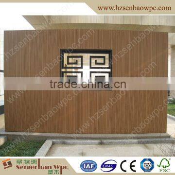 Coffee color anti-UV outdoor WPC wall panles
