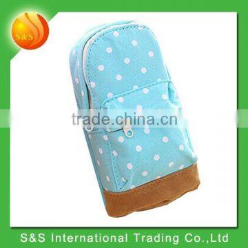 Fashion Mini School Bag Pen Case Student's Canvas Pencil Case For Children