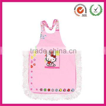 Hello kitty pink ruffle cooking apron for girls                        
                                                Quality Choice