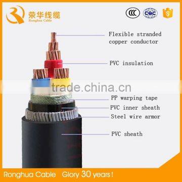4 Cores Power Cable PVC Insulated With Steel Wire Armoured photo-2
