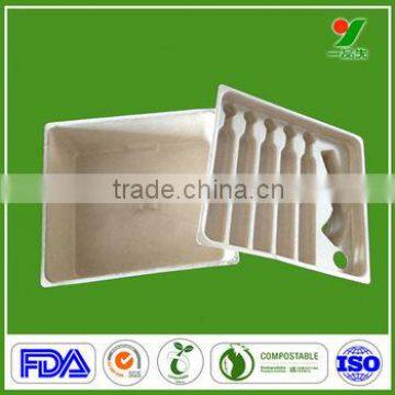 Biodegradable sanitary custom sugarcane fiber blister packaging