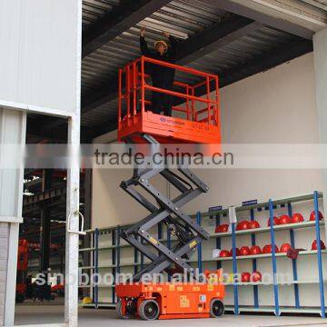 4M self-propelled scissor work platform made in china,scissor lift table