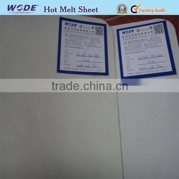 hot melt toe sheet,nonwoven hot melt fabric,double sheet glue