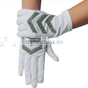 white guard gloves