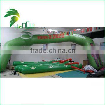 8m wide inflatable green arch shape with oxford cloth for election