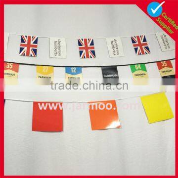 Logo printed wholesale cheap flag decorations