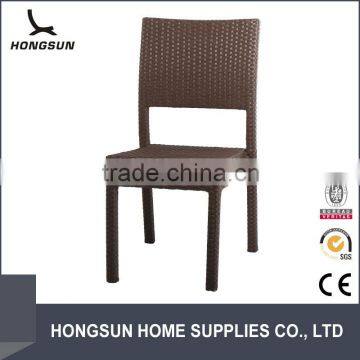 All weather relaxing outdoor wicker stacking chair