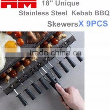 2016 Hot&New Household Electric Kebab Grill With Baking Plate & Hotdog Rollers for BBQ Barbeque Black, Model K1 photo-4
