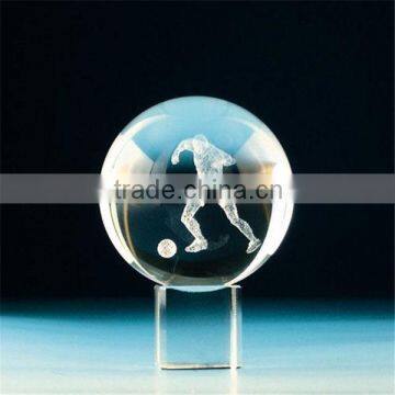 lucid exquisite America export laser engraved crystal ball