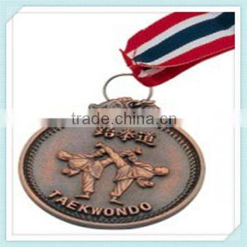 custom trophy souvenir cheap bronze metal wooden medal (xdm-m124)