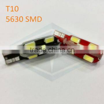 Bonjour 2014 New Red Pcb 12smd Led W5w Canbus 5630 T10 Wedge Led photo-3