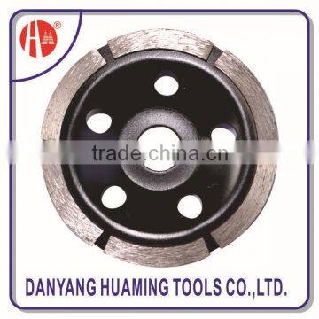 single row diamond cup grinding wheel for angle grinder