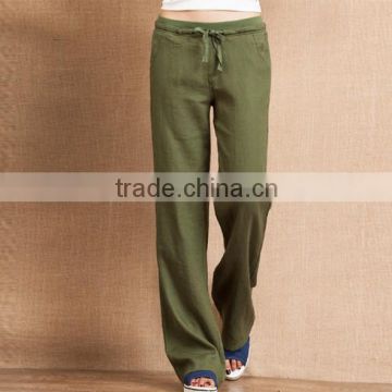 anti-static breathable linen casual pants