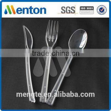 transparent plastic France cutlery kit
