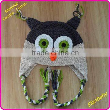 2015 hand crochet kids hat knitted kids animal winter hat