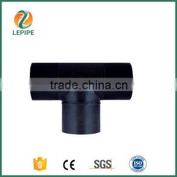 PE100 plastic pipe tee fittings from China