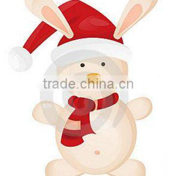 promotional cute Plush Christmas animal reindeer,snowman,santa clous,penguin Toy With Hat&scarf(100)