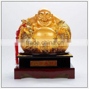 24k Golden color buddha statue , chinese luckly buddha statue