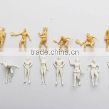model figure, scale plasticg figure for 1/150, plastic mini human figures, plastic sport figure